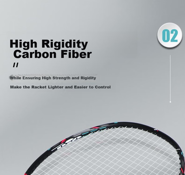 Li-Ning Badminton Racket, Single Racket, Thunder Small Steel Cannon, Pearl White, Lightweight, Offensive, Full Carbon Fiber, 5U Unstrung Racket 11