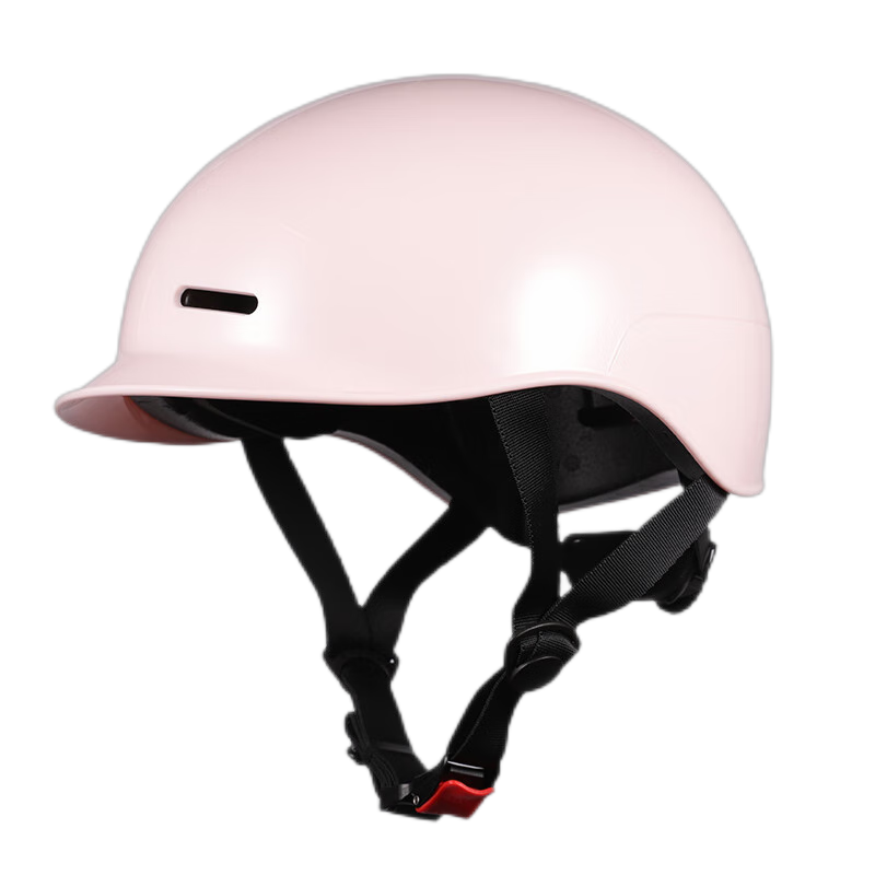 Shishian Helmet Electric Motorcycle Unisex Summer Motorbike Battery Scooter Safety Helmet Lightweight Ultra-Light 3C Certified No Visor Class A Sakura Pink Medium 54-58cm Head Circumference