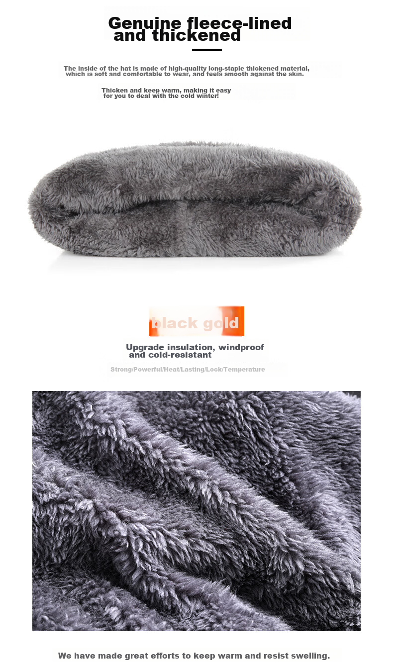 Move Iron Hat for Men And Women, Autumn And Winter Warm Fleece-Lined Thick Knitted Beanie Neck Gaiter Outdoor Cycling Cold-Proof Neck Warmer Hat, Gray 3