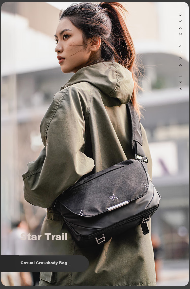 GYXX Star Trace Crossbody Bag, Unisex Shoulder Functional Chest Bag, Sports Casual Commuter Backpack, Trendy Large Capacity Tablet Messenger Bag 2
