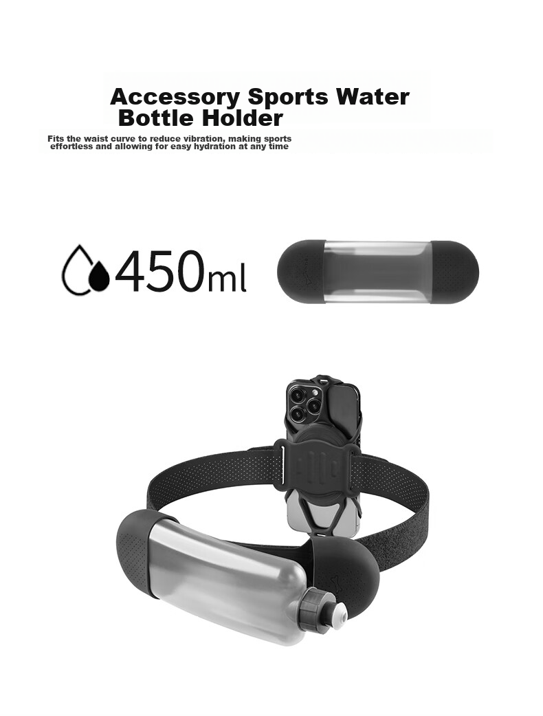Bone Road Bike Phone Mount, Silicone Shock-Absorbing Quick-Release Cycling Phone Holder, Compatible with Garmin Bike Computer 16
