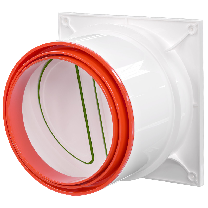 Muvi Range Hood Check Valve, Flue Valve, Boss Kitchen-Specific Smoke Prevention Device, Public Exhaust Pipe Universal Check Valve