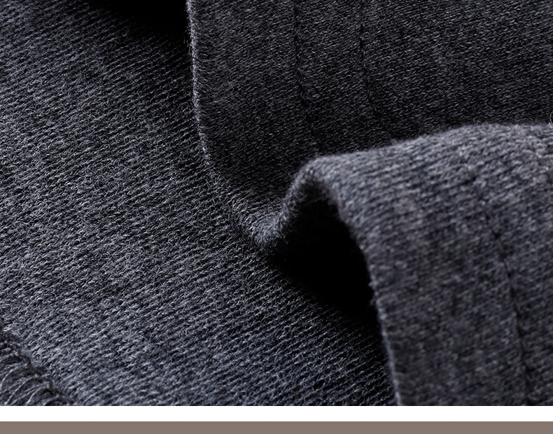 Seven Wolves 100% Cotton High Neck Autumn Winter Men's Thermal Shirt Windproof Neck Protection Pure Cotton Base Layer 17