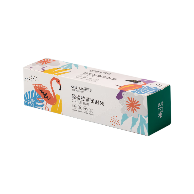 CHAHUA Storage Bags, Sealing Bags, Food Bags, Medium Size, 20 Pieces, PE Zipper Seal, Refrigerator Organizatio