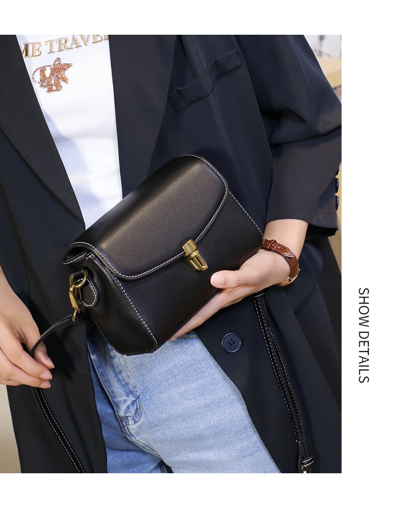 Viney Women's Handbag, Cowhide Crossbody Bag, Stylish Shoulder Phone Bag, Practical Birthday And Mother's Day Gift for Mom 19