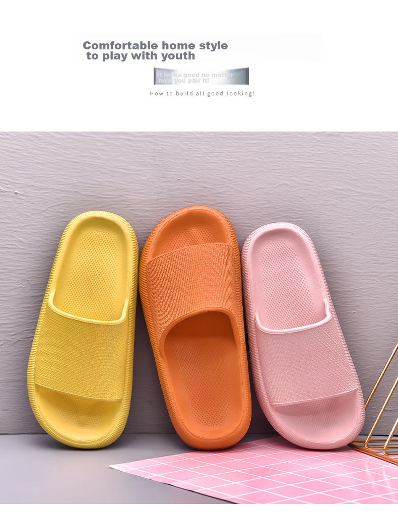 CARTELO Women's Slippers, Comfortable Sandals, Soft-Soled Home And Shower Slippers, Women's Size 0293, Orange, 39-40 5