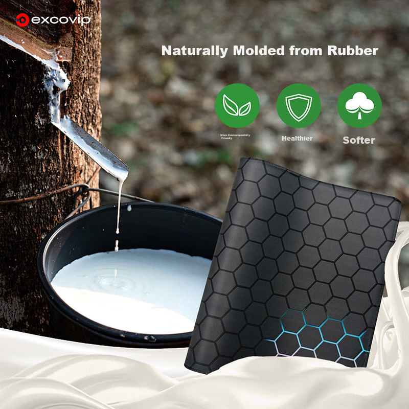 EXCO Mouse Pad, Extra Large Desk Mat, Computer Office Gaming Cartoon Anime Edge-Locked Keyboard Pad, Non-Slip, 800*300mm, Hexagonal Colorful 0258 8