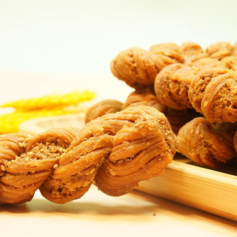 津顺祥 天津特产夹馅大麻花（黑芝麻味）400g/袋