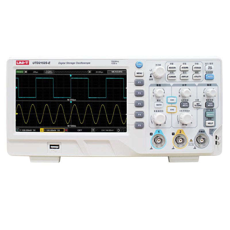 UNI-T UTD2152S Dual-Channel Digital Oscilloscope with 150MHz Bandwidth And 1GSa/s Sampling Rate, Digital Storage Oscilloscope