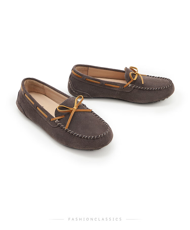 Walker Shop Aokasuo Casual Shoes for Women, Single Shoes, Soft-Soled Loafers for Office, Slip-On Flat Loafers for Women C131016 15