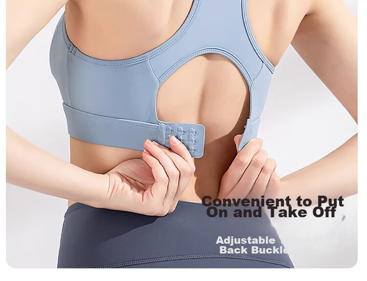 MINISO High-Intensity Sports Bra for Women, Running Anti-Shock Anti-Sagging Side Support Yoga Pilates Training Beautiful Back Bra 12