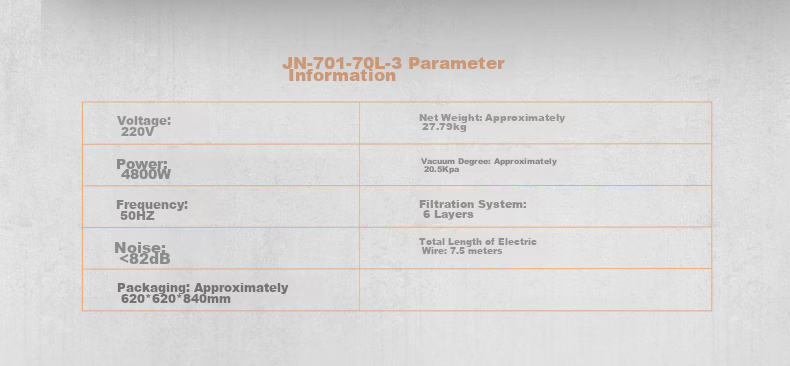 Jienuo 4800W High-Power Wet And Dry Commercial Industrial Large Barrel Vacuum Cleaner with Strong Suction for Hotels And Factories JN-701 Side Push And Edge Suctio 10