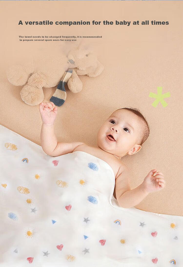 Aibaoshi Baby Swaddle Blanket Spring And Summer Pure Cotton Newborn Swaddling Cloth, Baby Anti-Startle Maternity Ward Wrap, Single Rabbit Cute Baby S738 11