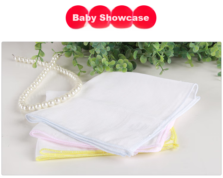 Xiqinbao Baby Gauze Drool Bib, Infant Feeding Towel, Newborn Washcloth Handkerchief, 25×25cm (Set of 6) 9