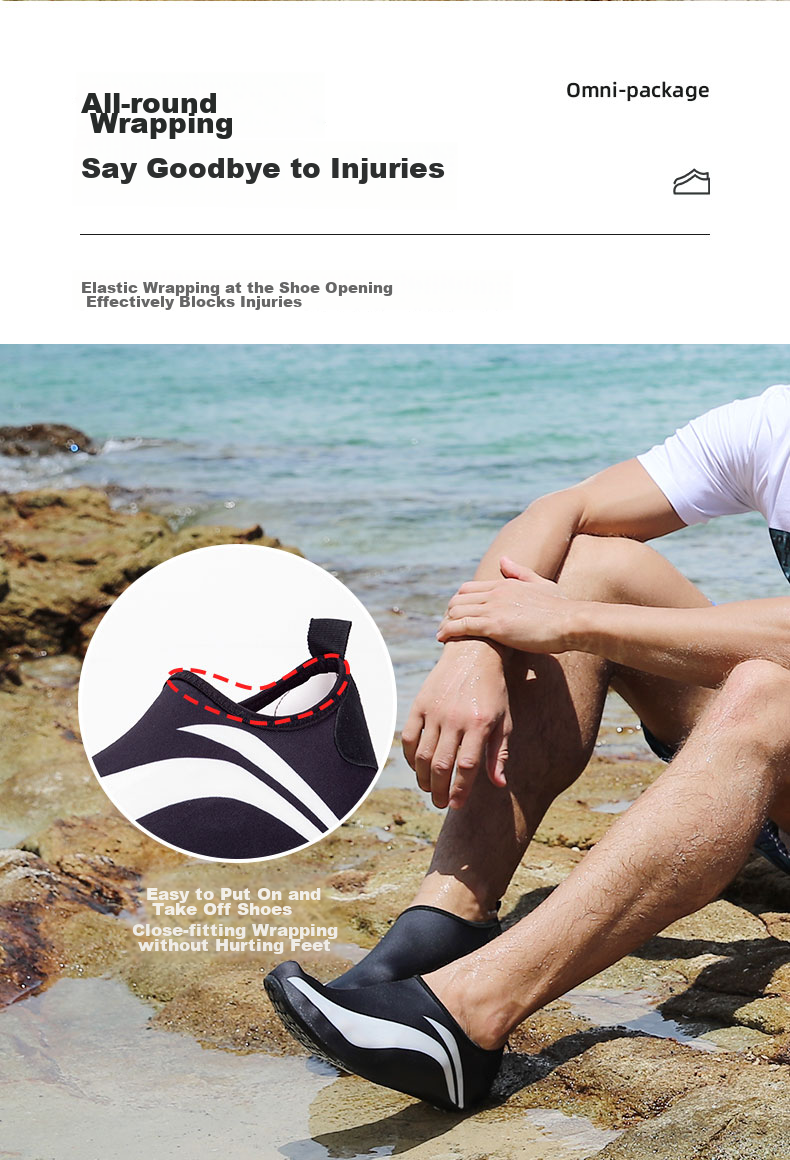 Li-Ning Swimming Shoes for Men And Women, Beach Diving Specialized Socks, Non-Slip, for Beach Combing, Rafting, Snorkeling, Quick-Drying Summer Swimming Equipment 6