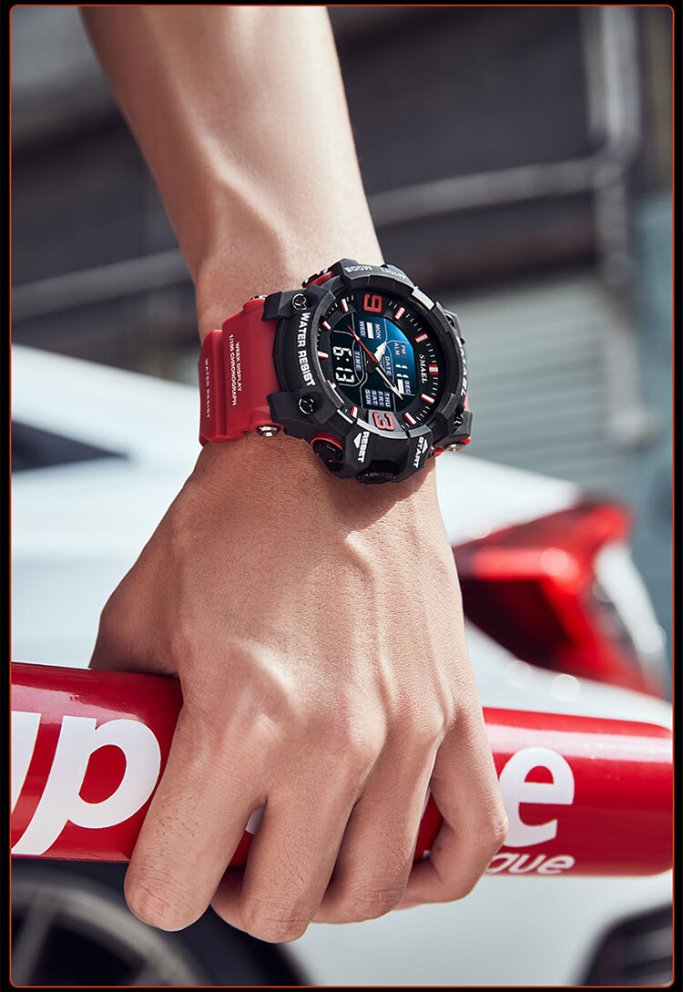 LOUIE JUELEN Men's Multifunctional Sports Watch with Alarm, Luminous Display And Water Resistance for Middle School, High School Students And Teenagers 11