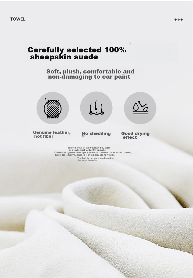 YUECAR Car Cleaning Towel, Chamois Cloth for Washing And Drying, Large Absorbent Glass Cleaning Cloth, 60*90 Cm 9