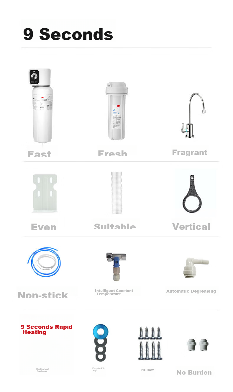 3M Water Purifier, Xiaotianyuan Home Water Filtration System, Mineral-Free Water Direct Drinking, Smart Filter, 3L/min Large Flow Rate, 8000 Liters Treatment Capacity, SW60 11