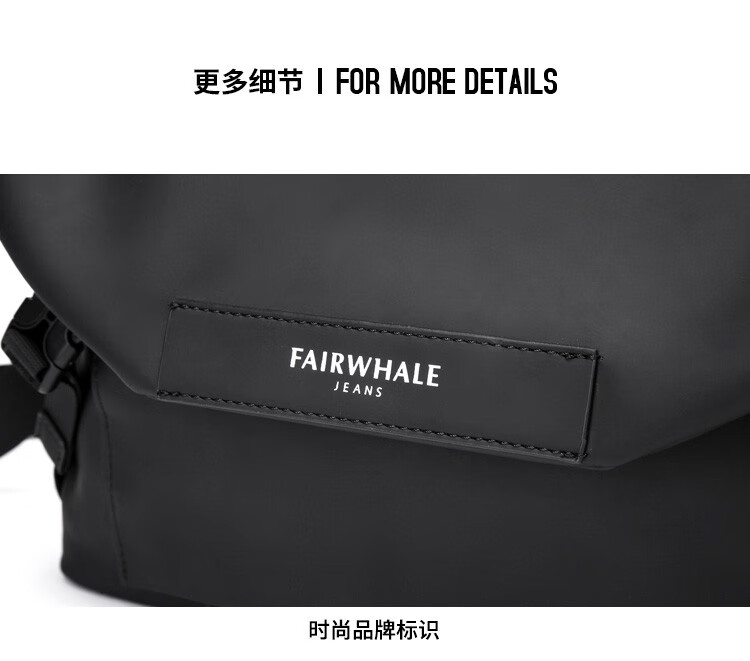 MARK FAIRWHALE Luxury Men's Crossbody Bag Shoulder Bag 14-Inch Laptop Bag Valentine's Day Gift for Boyfriend Husband Practical Present 13