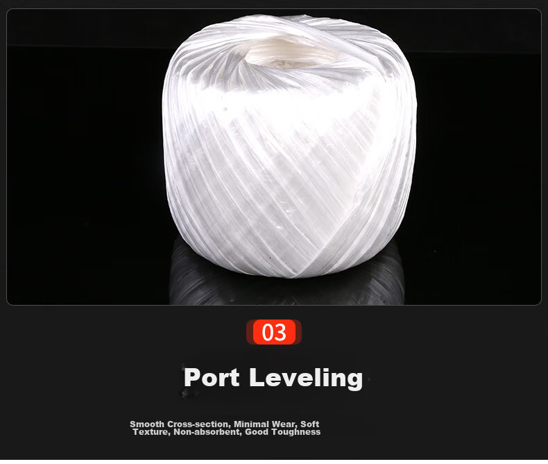 Beifute Packing Rope, Bundling And Binding Plastic Rope, Nylon Packing Rope for Large Bundles, Hay Rope, Packaging Rope Thickened And Wear-Resistant, White 6