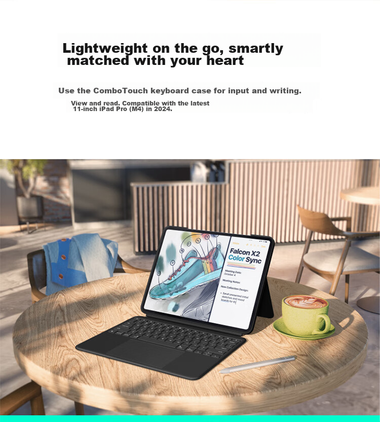 Logitech Combo Touch Tablet Keyboard Case for IPad Pro 11-Inch (M4), Graphite Black 2
