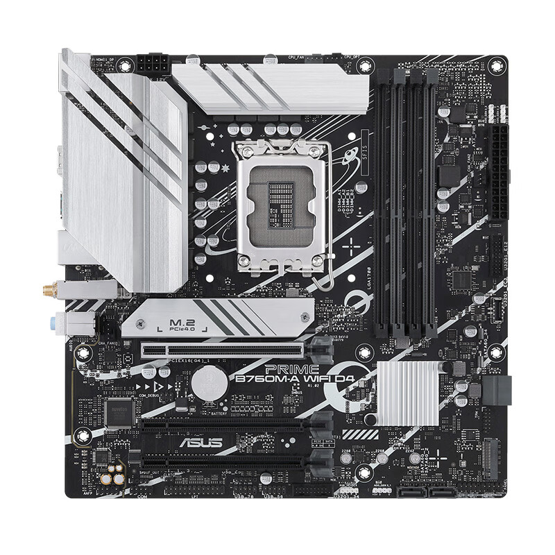 ASUS PRIME B760M-A WIFI D4 Motherboard, Compatible with CPU 14600KF/12600KF/12490F (Intel B760/LGA 1700)