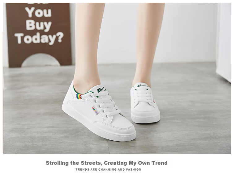 Warrior Casual Shoes for Women, Outdoor Thickened Simple Versatile White Sneakers, Student Couple Skateboard Shoes Running Sports Shoes WXY-L319N White Pink 39 12