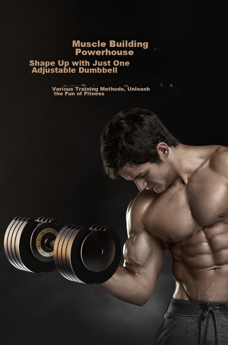 JD Original Adjustable Dumbbell Set for Men's Home Gym, Fitness Equipment for Strength Training, 11.5kg 4
