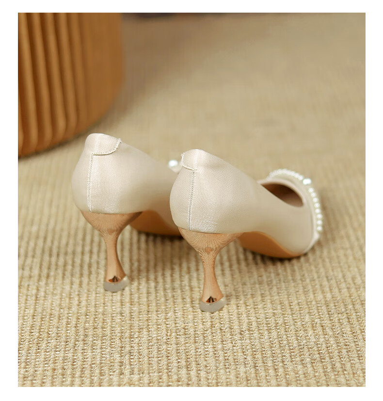 CARTELO French Wedding Shoes Elegant Women's High Heels KCC-2022 Apricot (5cm) 38 16