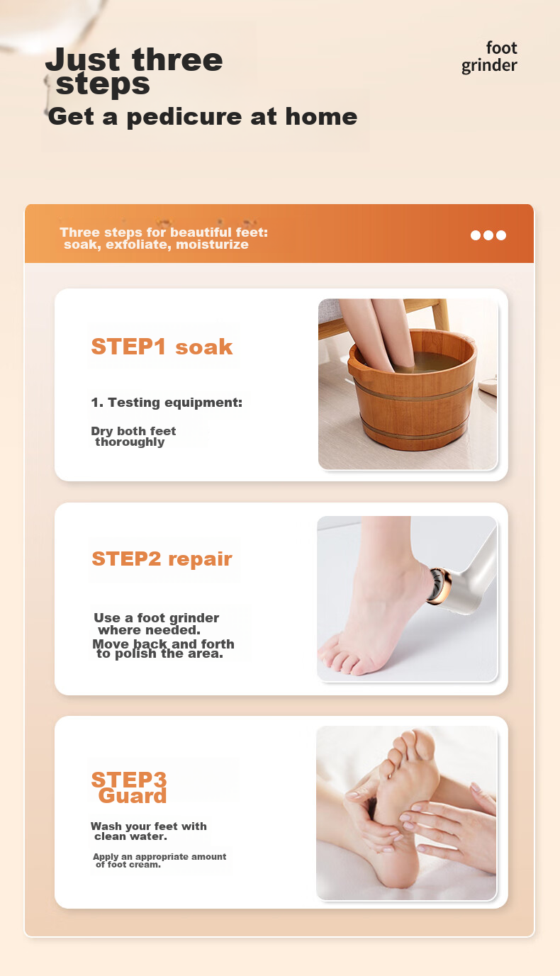 CHIGO Electric Foot File, Fully Washable, Rechargeable Pedicure Tool, Callus Remover, Dead Skin Remover, Edge Trimmer with Suction Cup F199, Graduation Gift 16