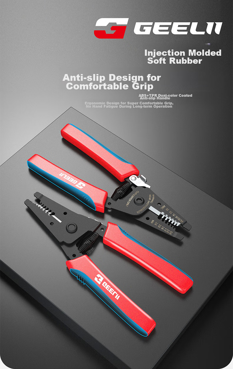 GeeLii Multifunctional Automatic Wire Stripper Pliers, Electrician Wire Puller Terminal Crimping And Wire Pressing Pliers, 55070 5