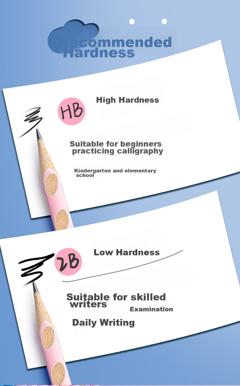 Licao Pencil for Primary School Students, Automatic Pencil with Eraser for Kindergarten Beginners, Elementary School Stationery, Everlasting Pencil, No Need to Sharpen, 3 Pieces 10
