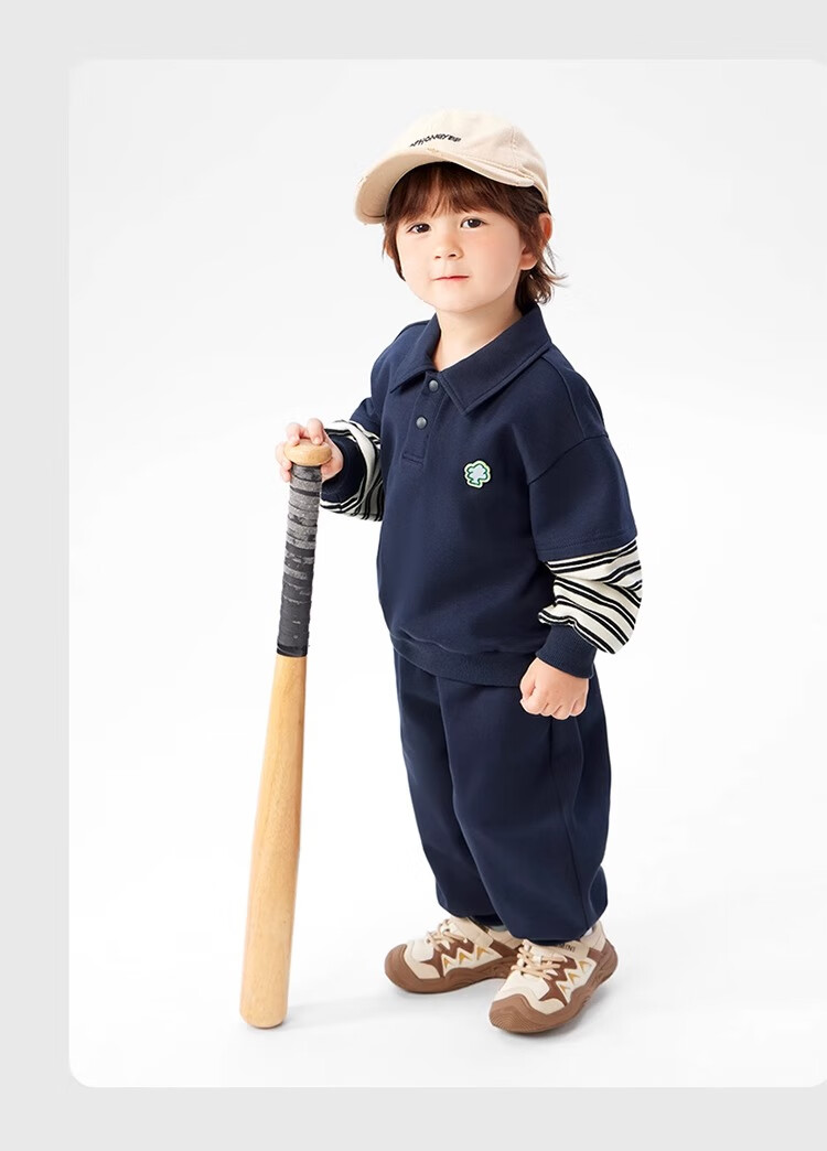 Ciciibear 2025 Spring New Baby Boys' Sports Sweatshirt Children's Stylish Top Set 22