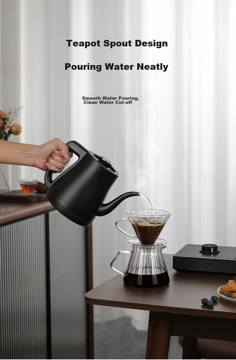 FUNORK Fully Automatic Electric Kettle with Tea Tray, Water Boiler, Specialized All-In Tea Table, Tea Set, Electric Tea Stove, Titanium Gray Handle, Single Burner 10