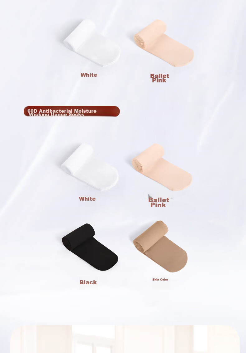 Aiwuge Children's Dance Tights, Thin Spring And Autumn Style, Pantyhose for Girls' Exams And Performances, Base Layer Socks, 180D - White, 2 Pairs, XL 4