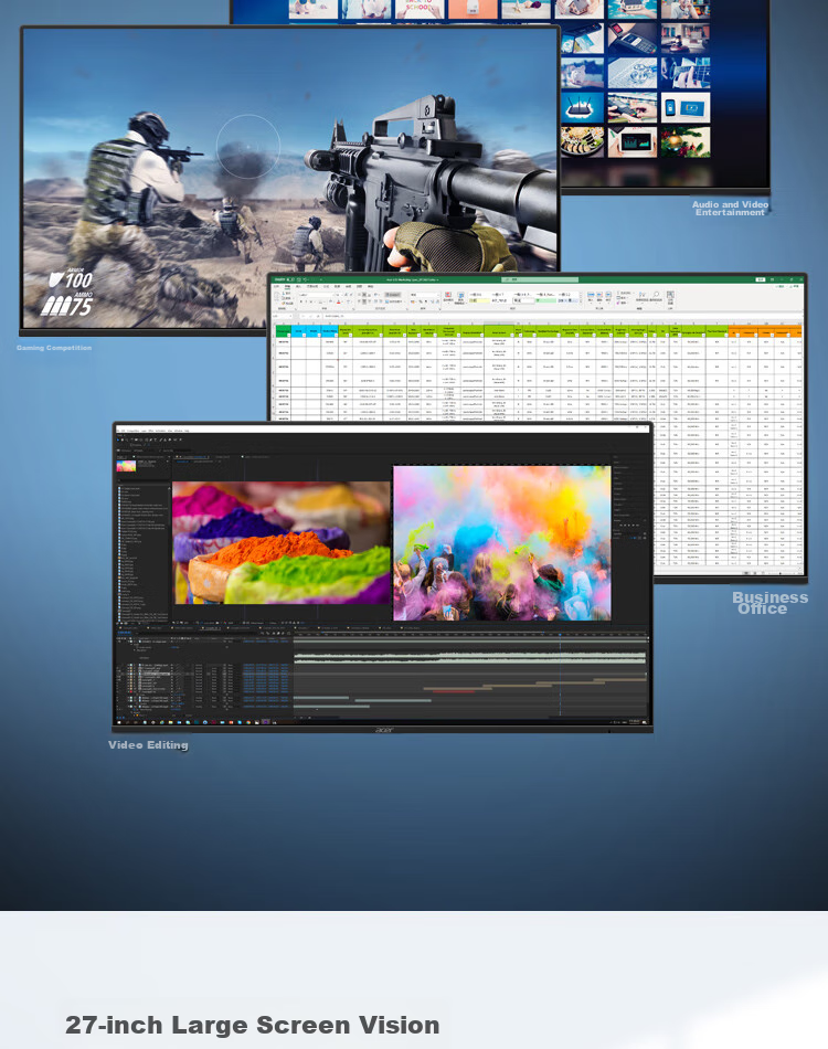 Acer 19.5-Inch Office Wall-Mountable Small-Size VGA/HDMI Dual-Interface Monitor E200Q Bi 6