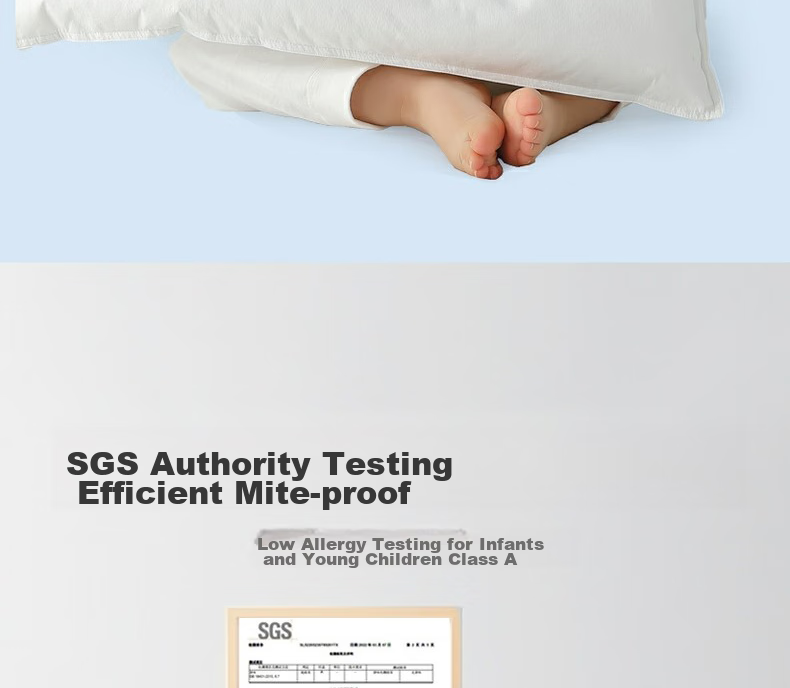 MERCURY Kids Hypoallergenic Anti-Mite Pillow B3 Model, 35cm×50cm, Infant Pillow for Ages 3-5, Yiwolong Anti-Mite Technology 23