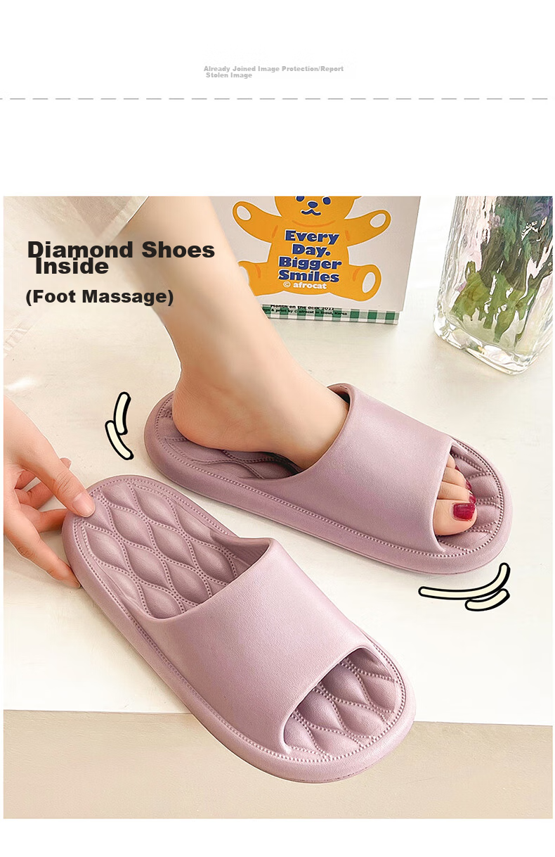 IQGD Slippers for Men And Women, Indoor And Outdoor Home Casual Simple Bathroom Slippers, Couple Style, 1819 White, Size 36-37 3