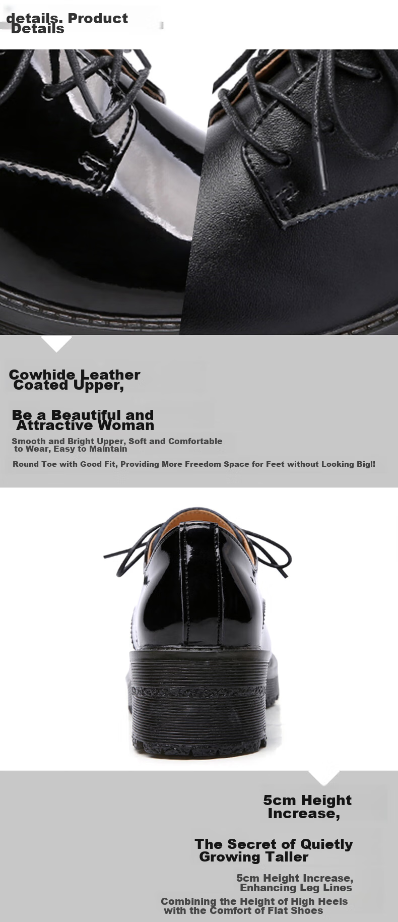 CARTELO Women's Loafers, Black Leather Shoes, KDLNS-2558, Patent Black, Size 37 5