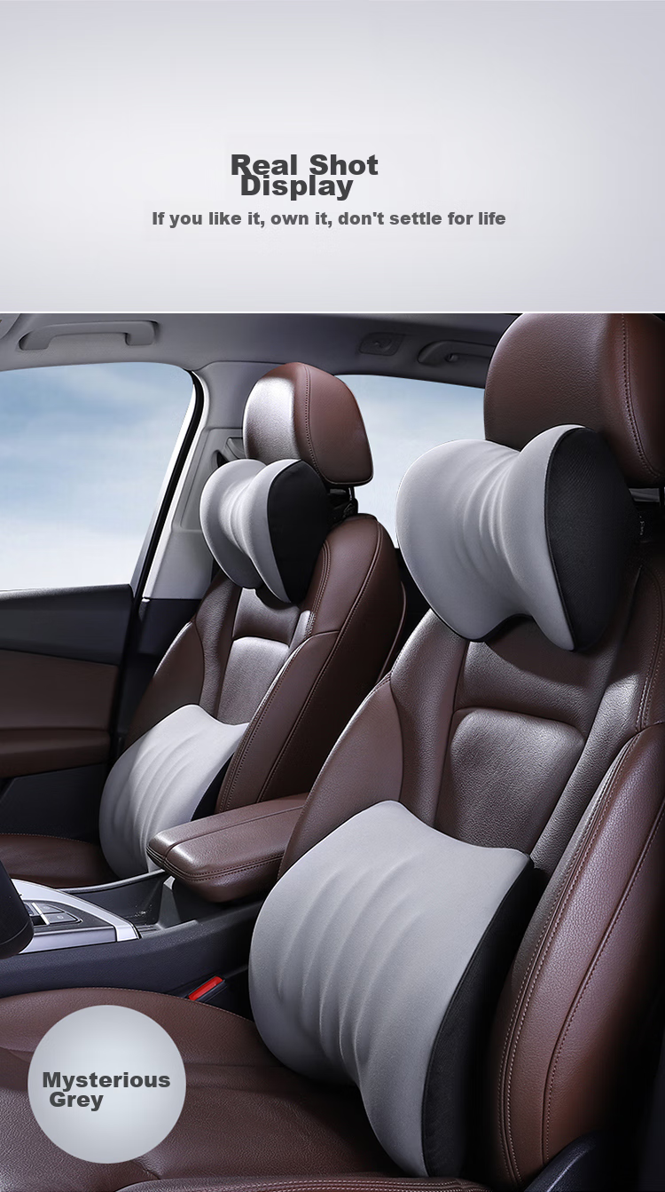 Rice Soup Car Headrest, 3D Neck Pillow, Space Memory Foam Cervical Pillow, Car Cushion, Backrest, I-725AB 13