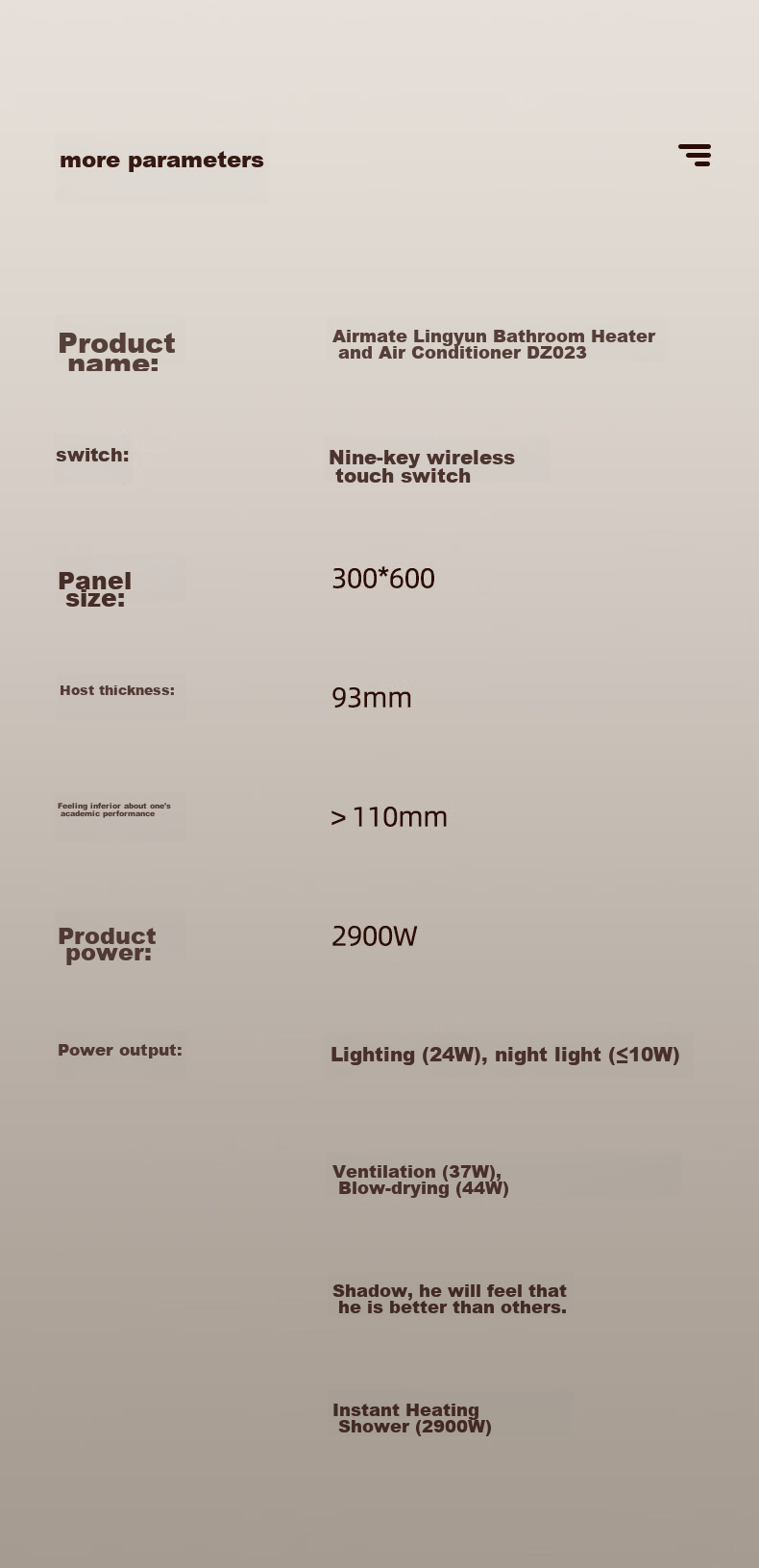 YOUPON Bathroom Heater with Frameless Lighting And Exhaust Fan, Wireless Touch Control Night Light Mode DZ026 15