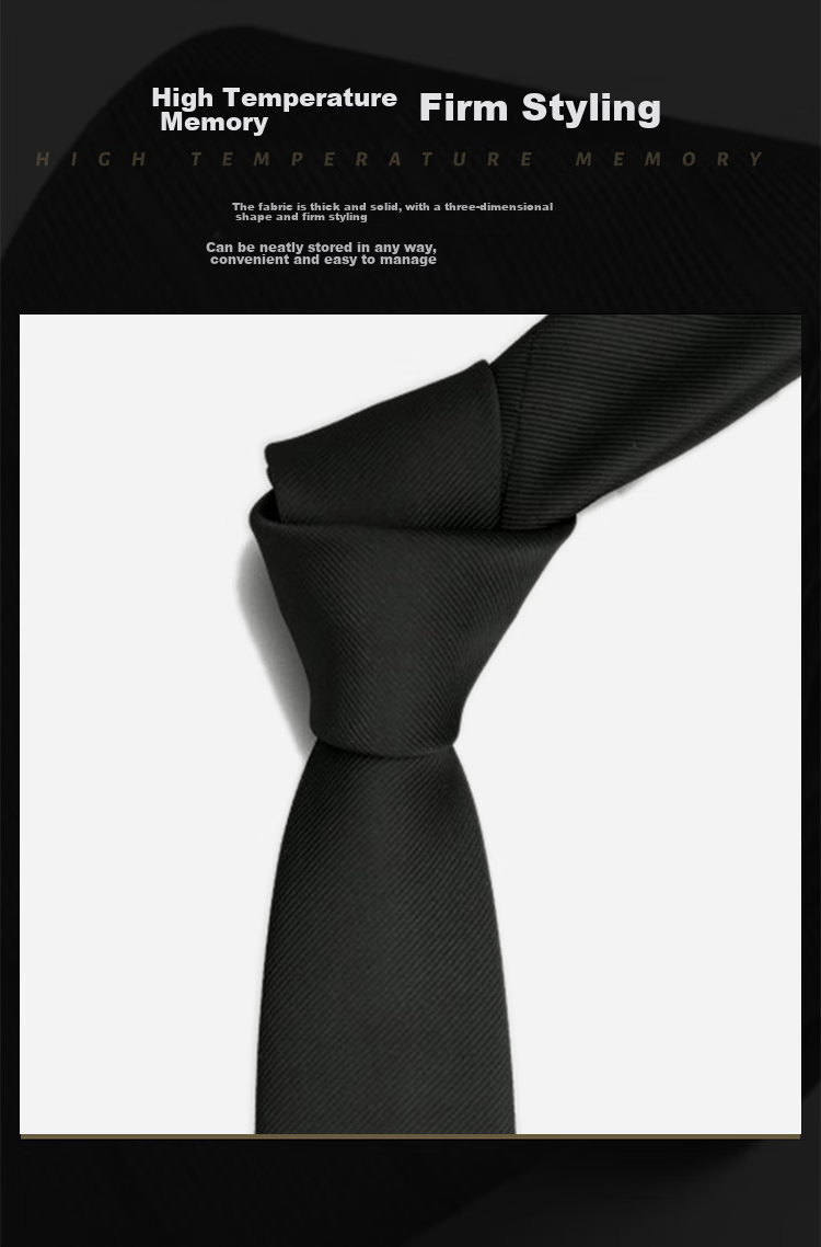 FitonTon Wedding Anniversary Banquet Tie, Men's Business Professional Tie, Gift for Boyfriend, New Year Valentine's Day Present, 8cm Gift Box 4