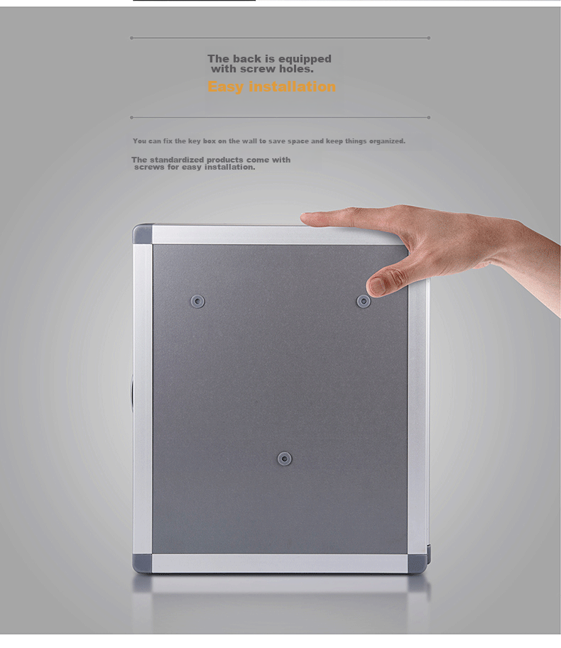 Jinlongxing 32-Slot Key Cabinet with Lock, Aluminum Alloy Key Storage And Management Box/Key Case/Emergency Key Cabinet Wall-Mounted/With Key Tags A8032 6