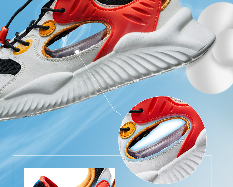 QIAODAN Boys' Cage Shoes, Children's Summer Breathable Sports Running Shoes, Big Kids' Cool Shock-Absorbing Sneakers, Size 40 32