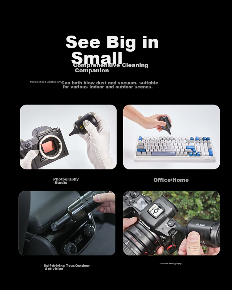 NITECORE BB2 Blower, Digital Camera Lens Cleaning Tool, Electric Air Blower, Powerful Dust And Debris Removal 10