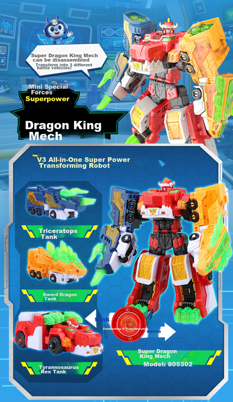 Mini Force X Super Power Beast King Mecha Season 5 Fule Transforming Toy Lion Bull Battle Vehicle Combo Boys Gift 5
