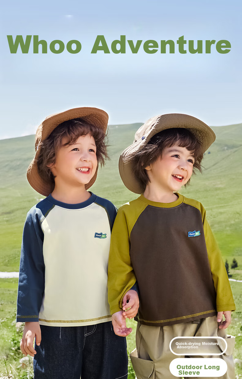 Ciciibear Quick-Dry Shirt, Ciciibear Boys' Long-Sleeve T-Shirt, Spring And Autumn Style, Raglan Sleeve, Baby Undershirt, Children's New Style for 2024 1