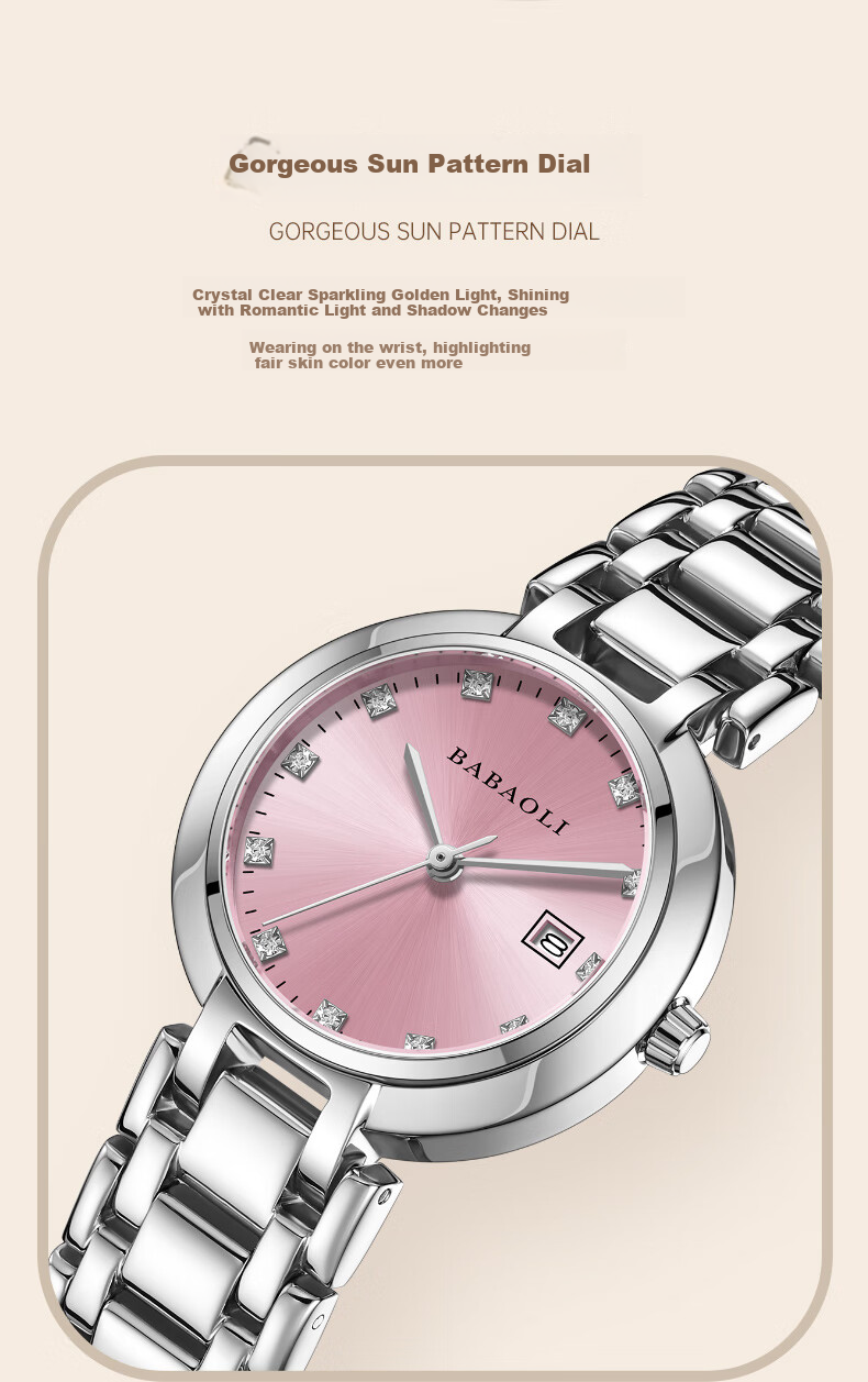 Babaoli Brand Women's Watch, New Style for 2026, Light Luxury Niche High-End Ladies' Watch, Top Ten Birthday Gift, Practical 6