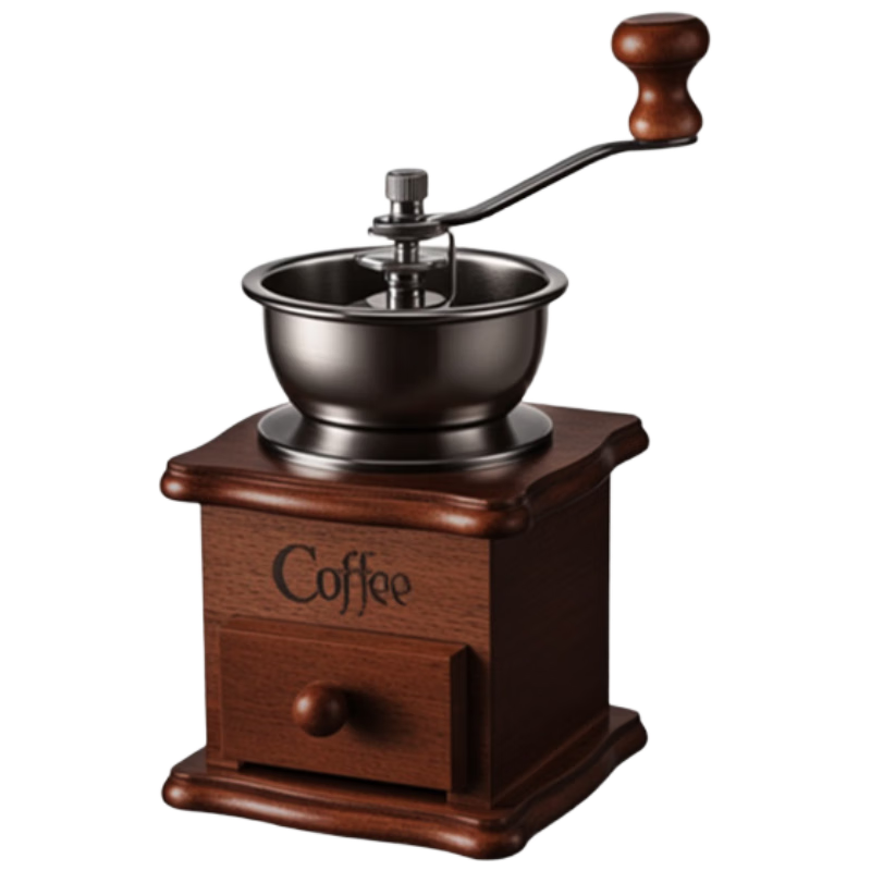 CLITON Hand-Crank Coffee Grinder, Coffee Bean Grinding Machine, Manual Coffee Grinder for Home Use, Vintage-Style Coffee Bean Grinding Machine