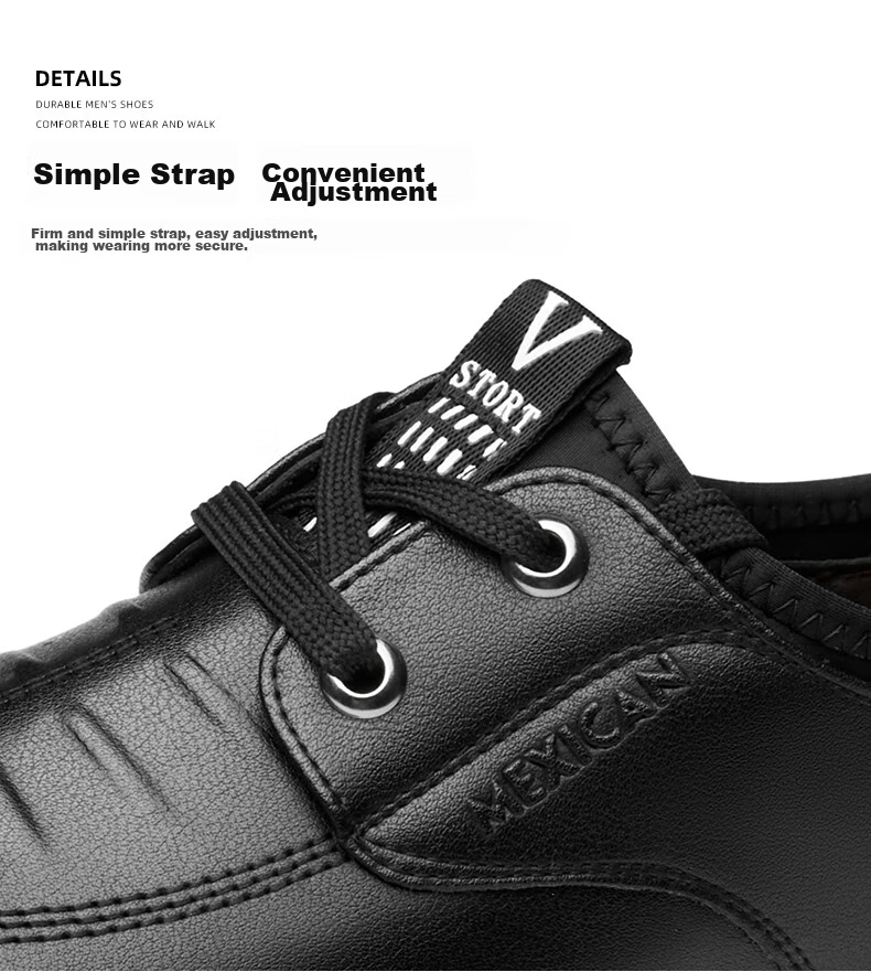 MEXICAN Autumn And Winter New Business Casual Leather Shoes for Men, Formal British Style Driving Lightweight Shoes 155MS702 New Black Size 40 9